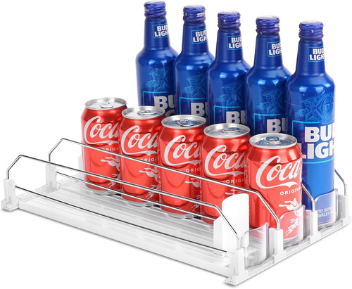 Automatic soda can organizer - can,